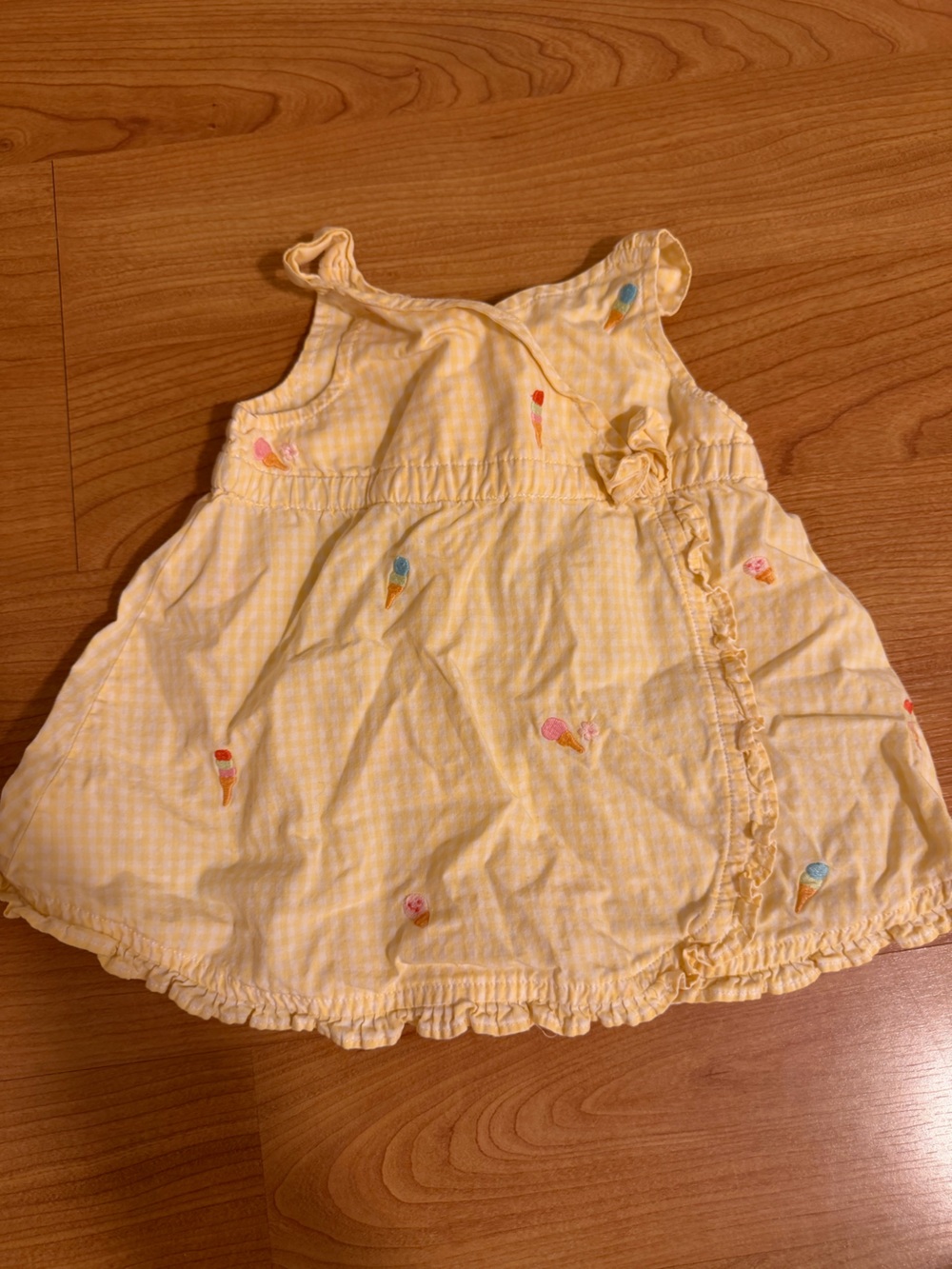 Gymboree Yellow Gingham Ice Cream Dress